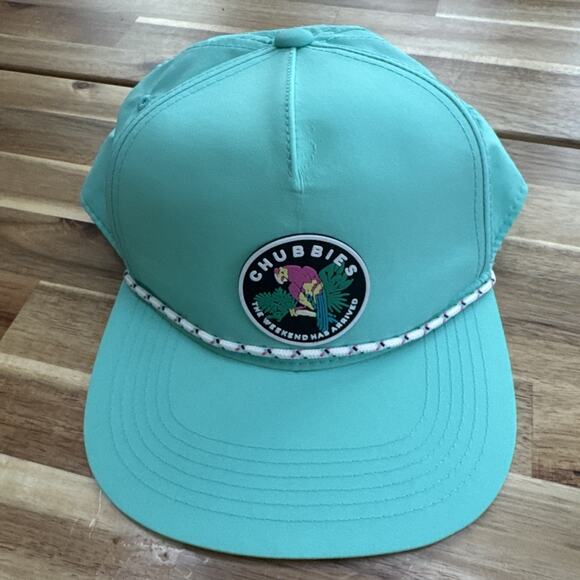 Chubbies Other - Chubbies The Weekend Has Arrived Rope Green Patch Snapback Nylon Hat Cap Parrot